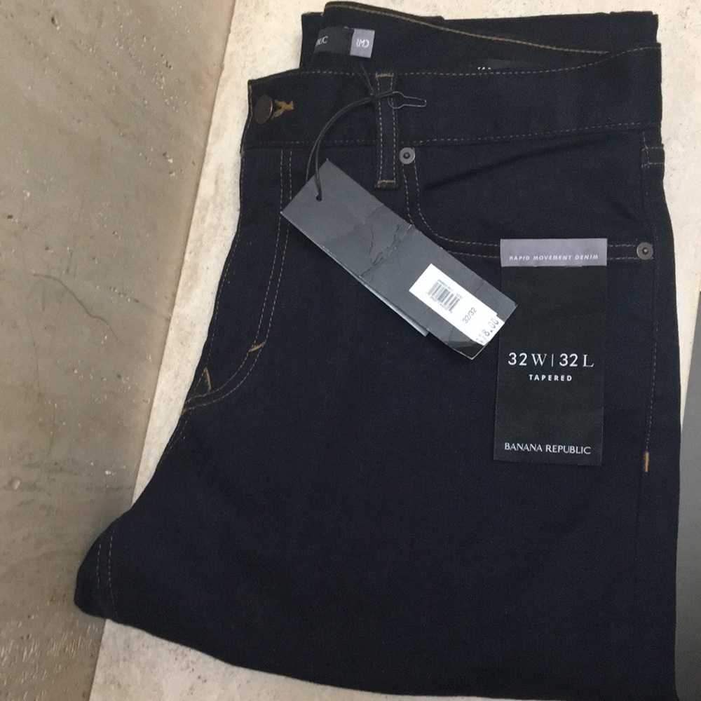 32W 32L Banana republic tapered jeans